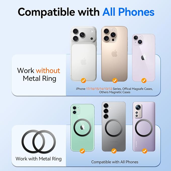 for MagSafe Car Mount,【22 N55 Super Magnets】Magnetic Phone Holder for Car Air Vent, HandsFree Cell Phone Mount Car Accessories for Men Women Compatible with iPhone 17 16 15 14 13 12 Pro Max