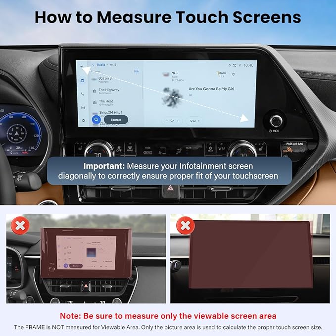 Car Phone Holder Fit for Toyota Camry 2021 2022 2023 2024 - for MagSafe Magnetic Cell Phone Mount for Camry Accessories 7 inch Touchscreen - Strong Magnets for iPhone (NOT FIT 9 inch)