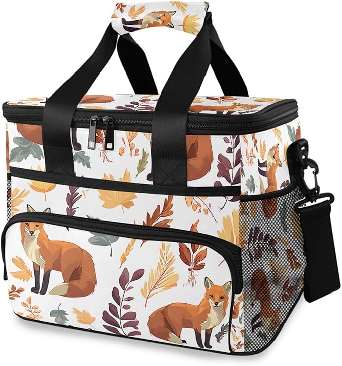 Cooler Bag Insulated Picnic Bag Large Lunch Box Reusable Tote Bag Soft Sided Portable Beach Cooler Grocery Camping