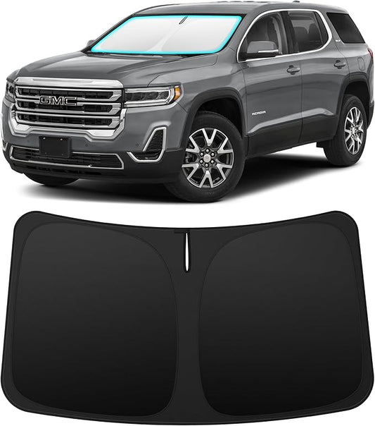 INSAUTO Custom Fit Windshield Sun Shade Accessories for GMC Acadia 2017-2023, Foldable Front Window Sunshade, UV & Heat Reflector, Keeps Interior Cool, Includes Storage Bag
