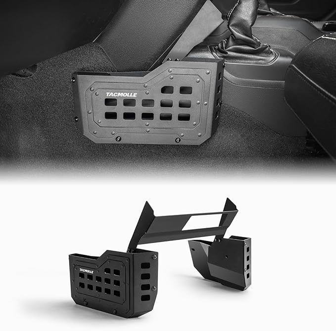 Center Console Organizer, Metal Gear Shift Side Tray for Jeep Storage Accessories, Center Console Storage Box Fits Jeep Wrangler JL Gladiator JT 2018–2025