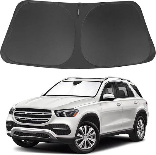 Windshield Sun Shade Compatible with 2020 2021 2022 2023 2024 2025 2026 Mercedes GLE 350 450 Accessories Window Sunshade Sun Visor Protector Keep Car Cool