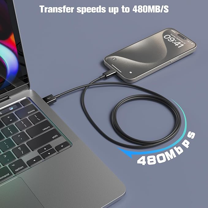 Car Carplay Cable for iPhone 17/16/15,iPhone 16/15 Plus17/16/15 Pro 17/16/15Pro Max charger ,USB A to USB C for Carplay USB C Cord, iPad USB C Cable 10th, iPad Air Car Charger Cable Cord 6FT (Black)