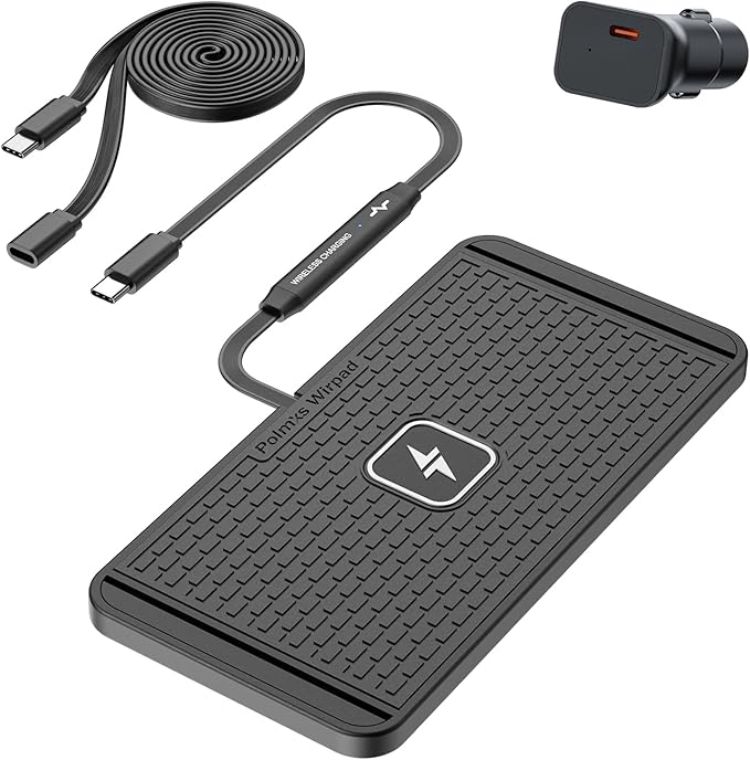 POLMXS 25W Wireless Charger Car Fast Wireless Charging Pad DIY Wireless Phone Charger Mat Compatible with iPhone 17/16(25W)/15/14/13/12(7.5W) (P21)