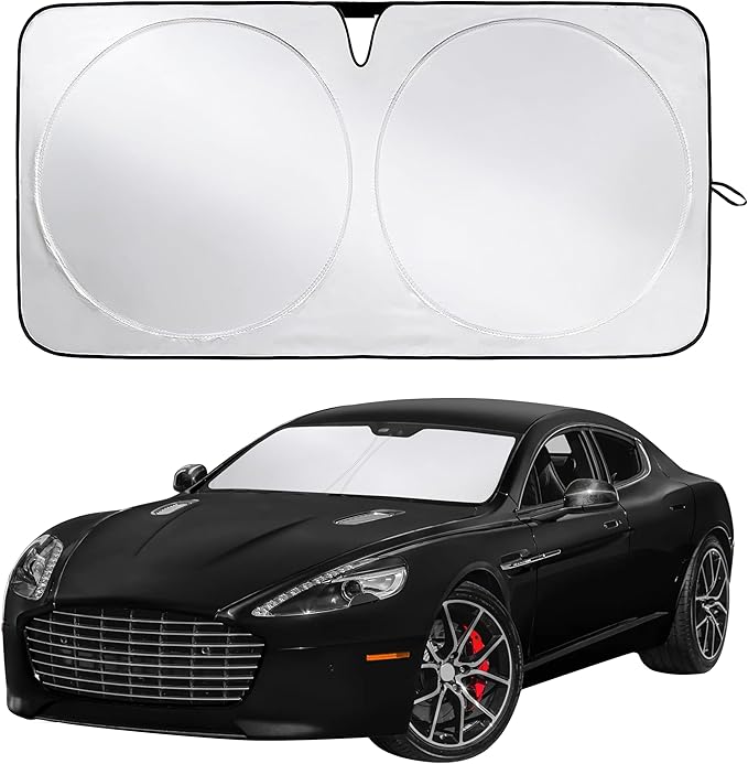 Econour Windshield Sunshade for Aston Martin Rapide, Rapide AMR 2010-2017, 2018, 2019 Sun Visor for Front Window Sun Shade Cover, UV Blocker & Protector, Car Accessories
