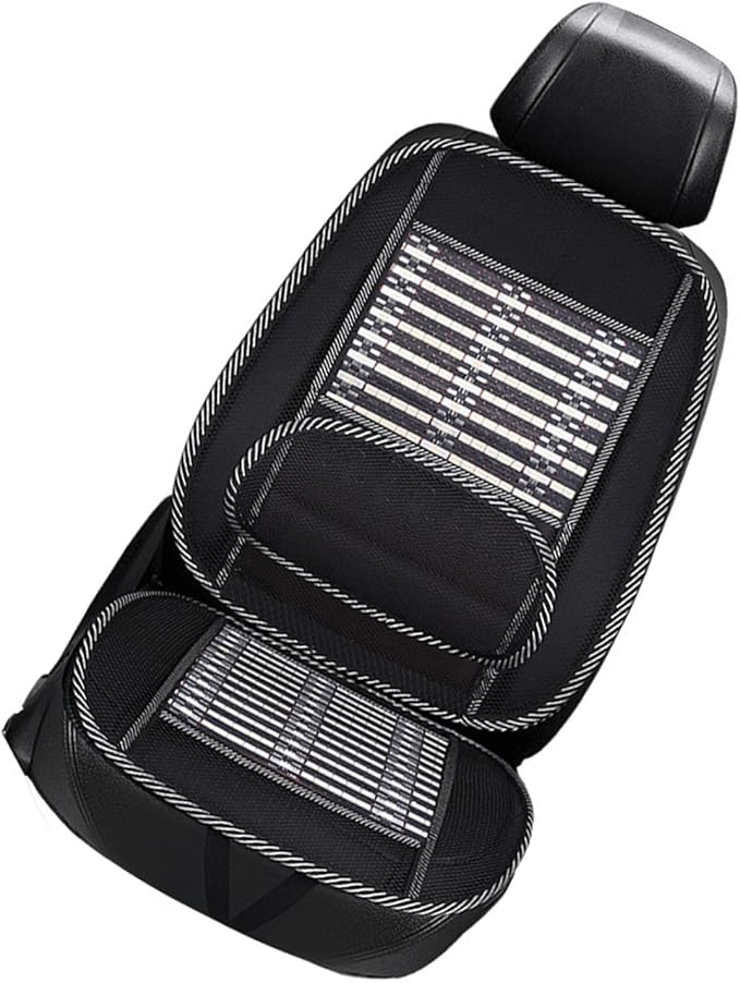 Cooling Car Seat Cushion, Breathable Refreshing Lumbar Support and Neck Pillow with Enhanced Comfort, for All Car Year Round