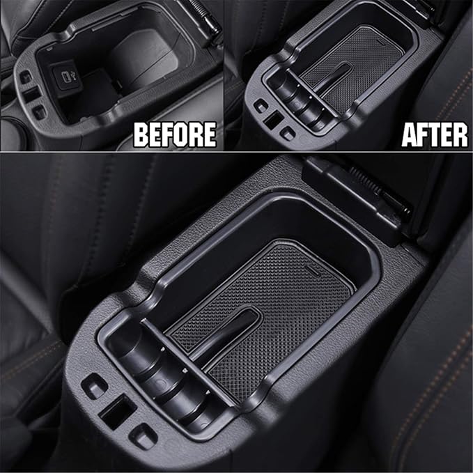 YOCTM Fits Compass Accessories Center Console Tray Armrest Secondary Glove Storage Box Center Console Organizer for 2017 2018 2019 2020 2021 Jeep Compass Limited Latitude Trailhawk Sport (Pack of 1)