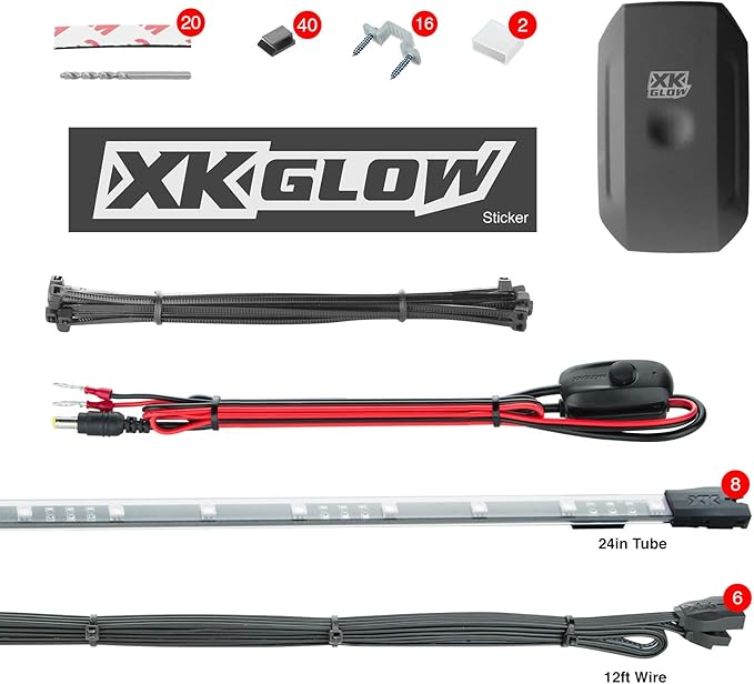 XKGLOW chrome App Control Car Standard LED Accent Light Kit - Under Glow