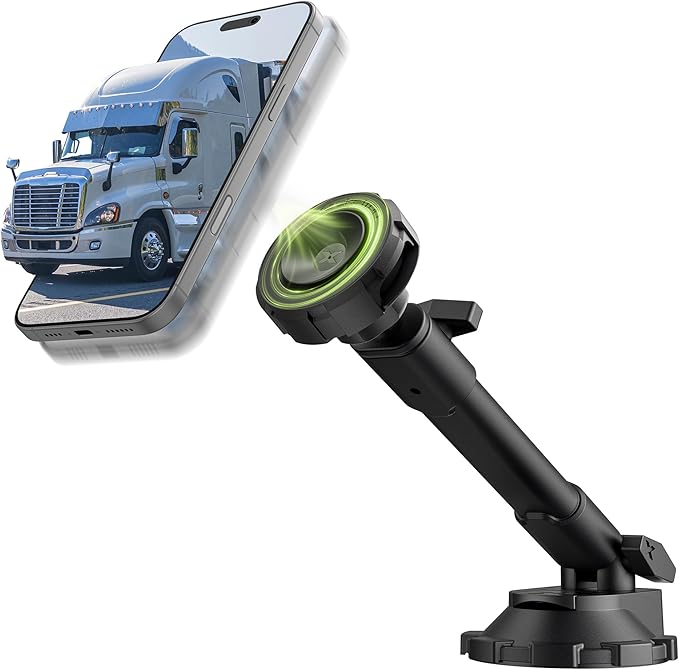 Bracketron MagAlign X Pro - Magsafe Car Phone Mount for Truck with Extended Reach Arm for Dashboard & Windshield - Magnetic Phone Holders for Your Car for iPhone 17 Pro Max 16 15 14 13 12 Plus