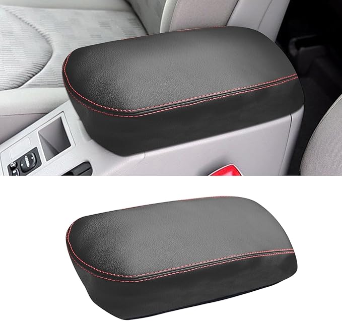 Compatible with Center Console Armrest Cover for Toyota RAV4 2006 2007 2008 2009 2010 2011 2012 2013 Leather Arm Rest Storage Box Lids Cushion Protector Pad