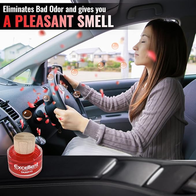 Tasotti Excellent Car Perfume Air Freshener, Luxury Car Air fresheners and Car Odor Eliminator, Long Lasting Scent Up to 75 Days (Bubble Gum)