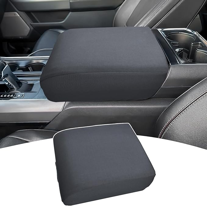 PIMCAR Center Console Cover for 2021-2025 2026 Ford F150 Middle Armrest Cusion Protector Anti Scratch Nylon Cover Interior Accessories(Bucket Seat Only)