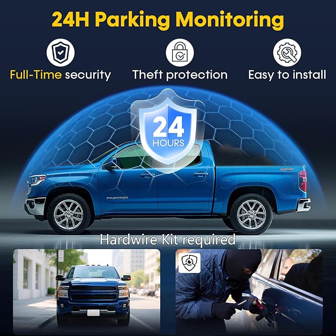 Front and Rear Dash Cam for Truck: 4K+1080P Dual Dash Camera for Pickup Ford F150 F250 Ram 1500-5G WiFi Quick Video Access 15-Min Install Record Every Moment for Accident Evidence by Befumly