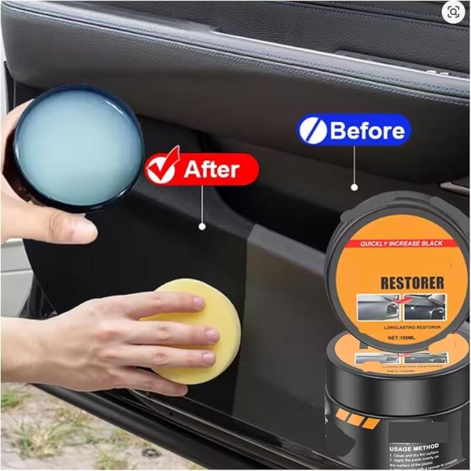 50ml/100ml Leather Conditioner Cream with Sun Protection Defense | Car Interior Care Kit for Seats, Steering Wheel & Dashboard | Clean, Restore & Shield(50ml)