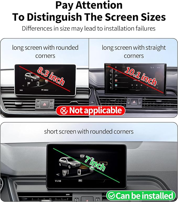 Car Phone Holder for Audi A4&S4 17-19 Accessories /Q5 18-20 / A5 18-19/7-inch Screen Fixed Clip, Phone Mount Compatible with MagSafe, 360° Rotation Cell Phone Holder