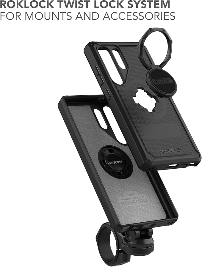 Rokform - Galaxy S24 Ultra Case, Rugged Series, Magnetic Case with Twist Lock, Drop Tested Armor (Black)