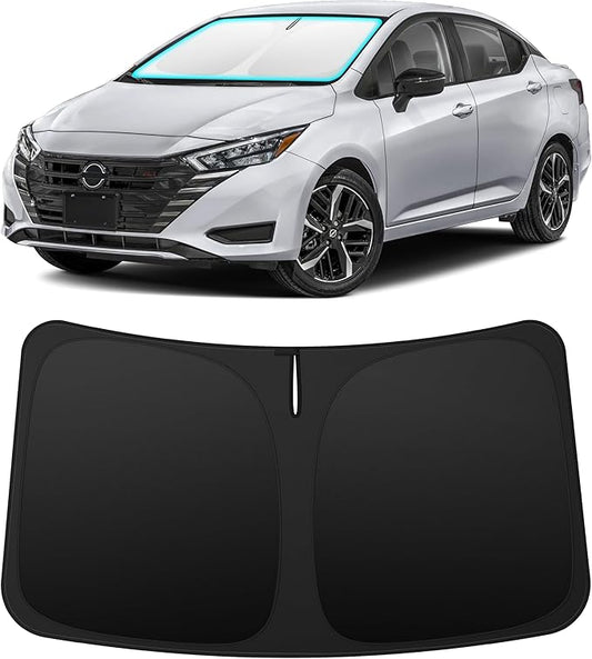INSAUTO Custom Fit Windshield Sun Shade Accessories for Nissan Versa 2020-2026, Foldable Front Window Sunshade, UV & Heat Reflector, Keeps Interior Cool, Includes Storage Bag