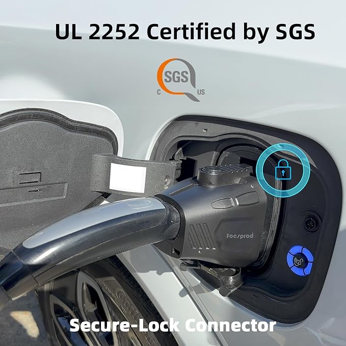 FOCSPROD for NACS to CCS1 Charger Adapter, Max 500A 1000V Fast Charge NACS to CCS Adapter, CCS1 Electric Vehicle Charging Compatible with Tesla Superchargers -UL 2252