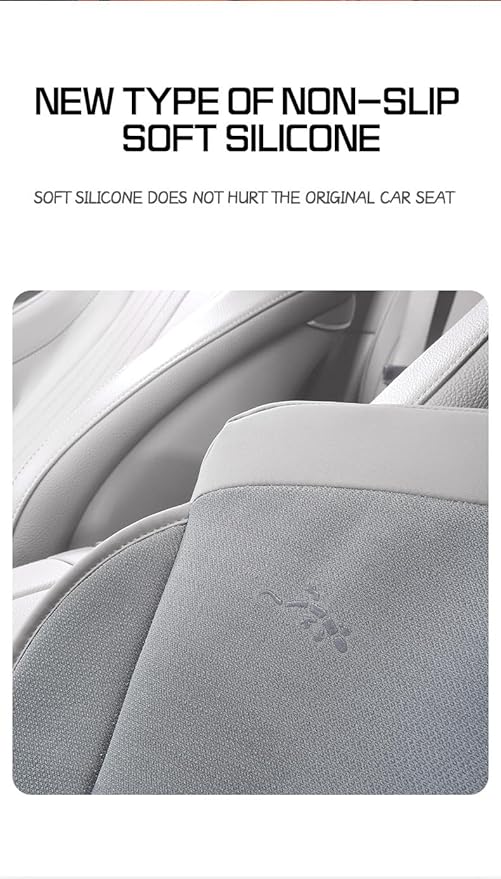 Car Seat Cushion Fit for BMW Accessories Front and Rear Seat Pad for Car Driver Seat Office Chair Off-White(1PC)