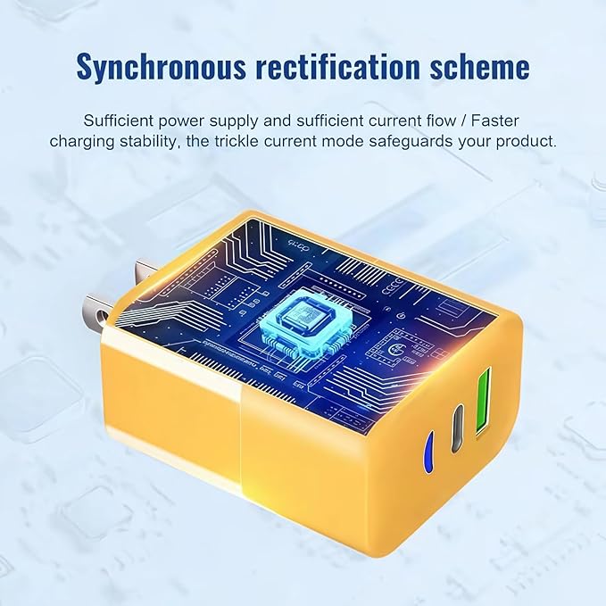 2026 New 120w Type C/USB A Dual Ports Adapter, C Chargers Fast Charging 10 Foot, Fast Phone Charger, Mechanical Style Multi-Function Cable, for Gaming Office Travel (3pcs)
