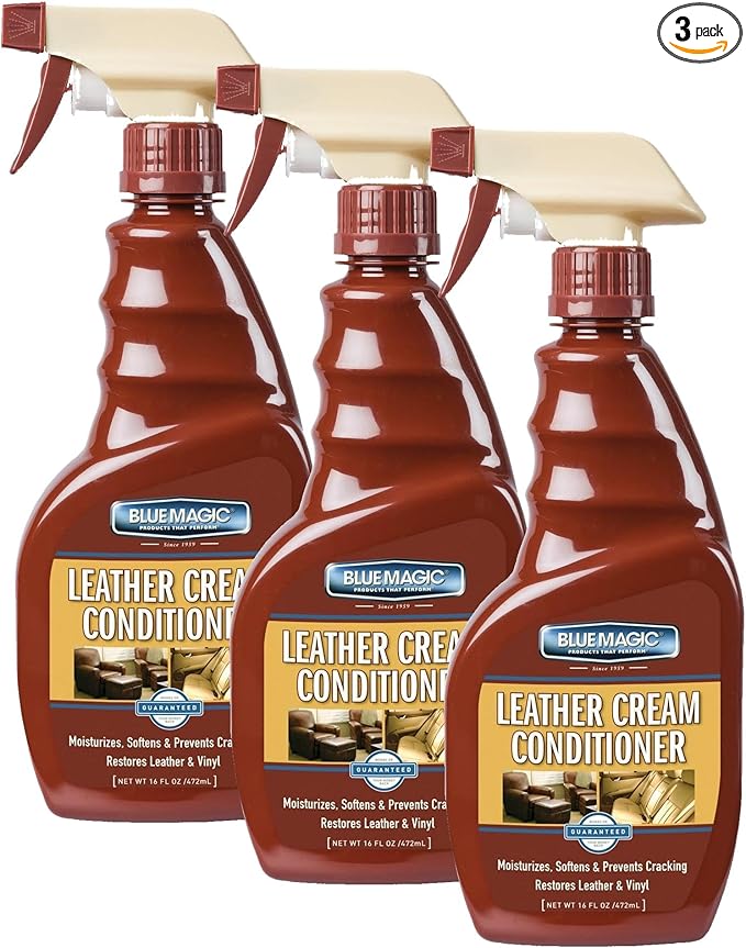 Blue Magic 850 Leather Cream Conditioner - 16 fl. oz. (Pack of 3)