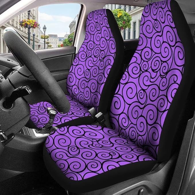 GENANY Power Fruit Car Seat Covers Set of 2, Breathable Front Seat Covers for Truck Sedan SUV, Anime Car Accessories, Anime Gift for Women Men