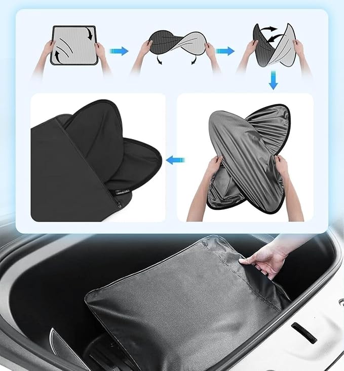 Sunshade for Polestar 2 Panoramic Roof Shade Cover Glass Storage Bag