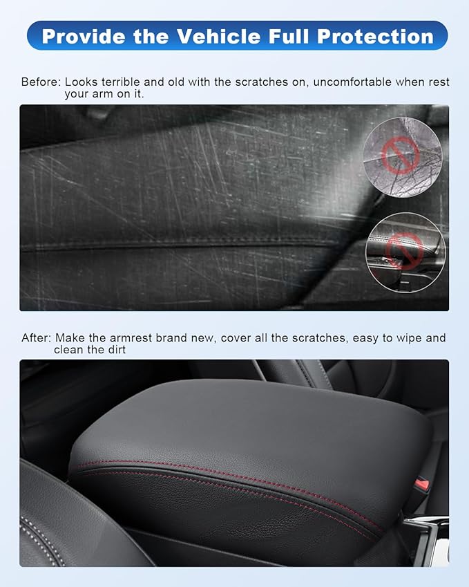 CDEFG 2020-2024 2025 Explorer Console Armrest Cover for 2024 2025 Ford Explorer Center Console Cover Middle Console Pad Arm Rest Central Consola Cover 2024 2025 Explorer Accessories