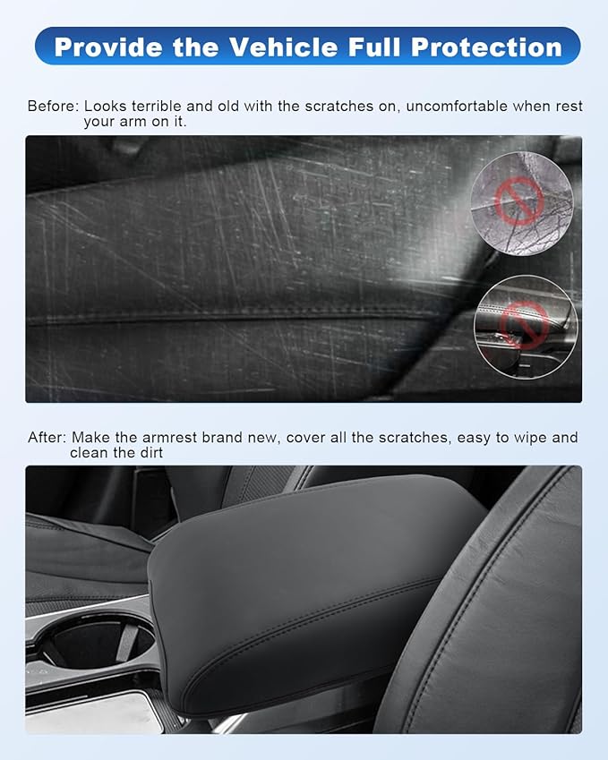 CDEFG for 2026 RDX Center Console Cover for 2025 2026 RDX Accessories Armrest Pad Middle Console Pad Arm Rest Cushion Console Protector Leather Cover