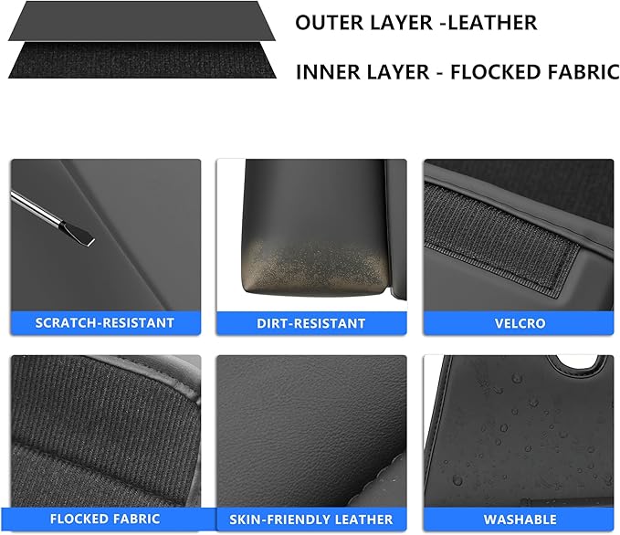 Car Organizer Back Seat, Car Water Cup travel tissue holder Organization Universal car seat back storage sedan SUV compatible vehicle interior accessories Hand-sewn car leather storage bag 1pc
