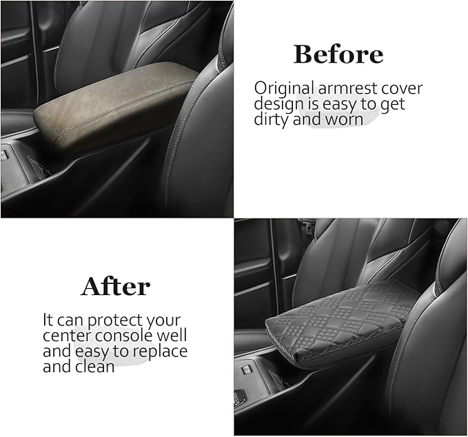 SKTU for 2026 Jeep Cherokee Armrest Cover for 2026+ Cherokee (Base/Laredo/Limited/Overland) Center Console Cover Jeep Cherokee 2026 Accessories Console Cushion Pad 2026 Cherokee Seat Box Pad-Thickened