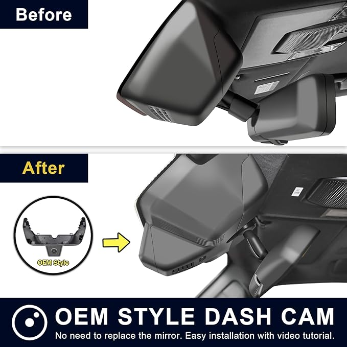 Mangoal Front 4K & Rear 1080p Dash Cam Custom fit for Toyota Land Cruiser 2024 2025 2026 (J250/Gen15), Integrated OEM Look, UHD 2160P Video, App & WiFi, Easy to Install, GPS x1, 128GB Card
