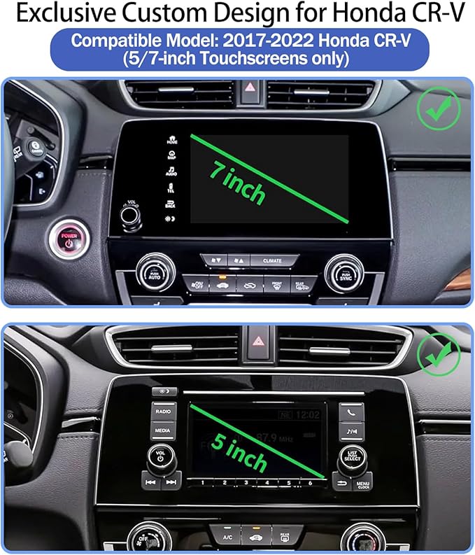 Car Phone Holder for Honda CR-V 2022 2021 2020 2019 2018 2017 5/7-Inch Touchscreen, Cell Phone Mount Compatible with MagSafe