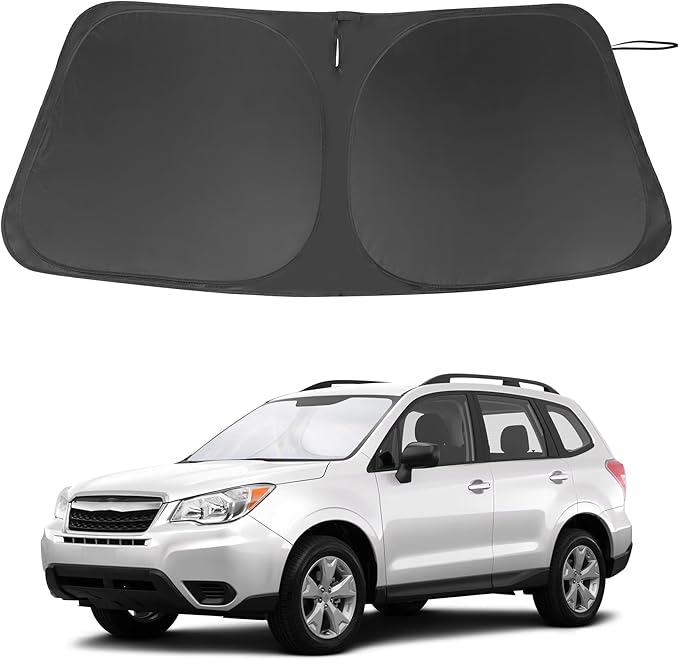 Windshield Sun Shade Custom Fit for 2014-2018 Subaru Forester Accessories Foldable Sunshade Sun Blocker Protect Car from Sun Rays & Heat Damage Keep Car Cooler