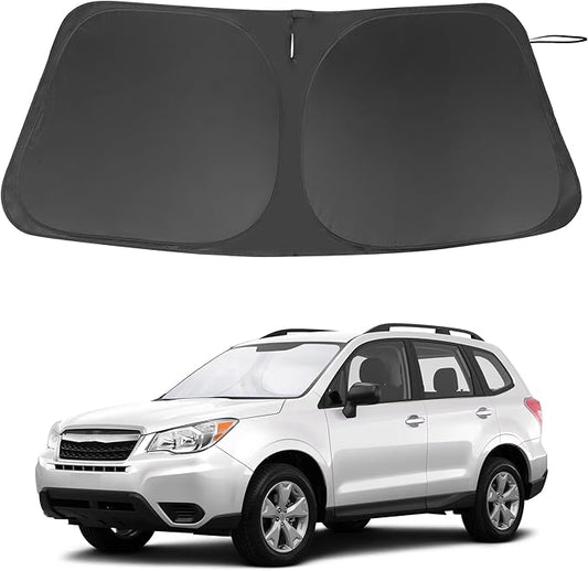 Windshield Sun Shade Custom Fit for 2014-2018 Subaru Forester Accessories Foldable Sunshade Sun Blocker Protect Car from Sun Rays & Heat Damage Keep Car Cooler