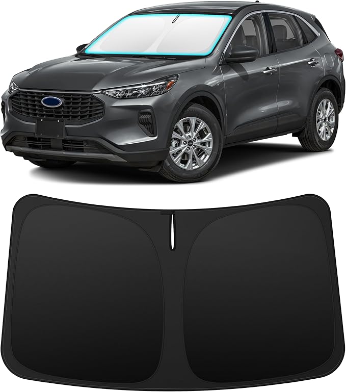 INSAUTO Custom Fit Windshield Sun Shade Accessories for Ford Escape 2020-2026, Foldable Front Window Sunshade, UV & Heat Reflector, Keeps Interior Cool, Includes Storage Bag