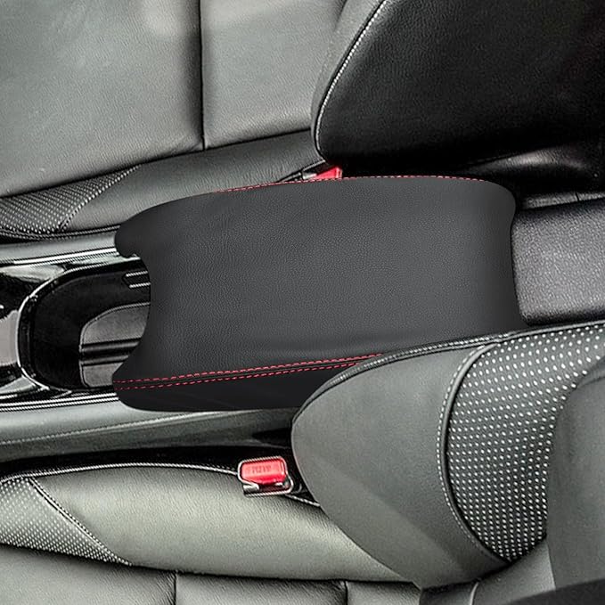 Compatible with Center Console Armrest Cover for Honda HRV 2016 2017 2018 2019 2020 2021 2022 Leather Arm Rest Storage Box Lids Cushion Protector Pad