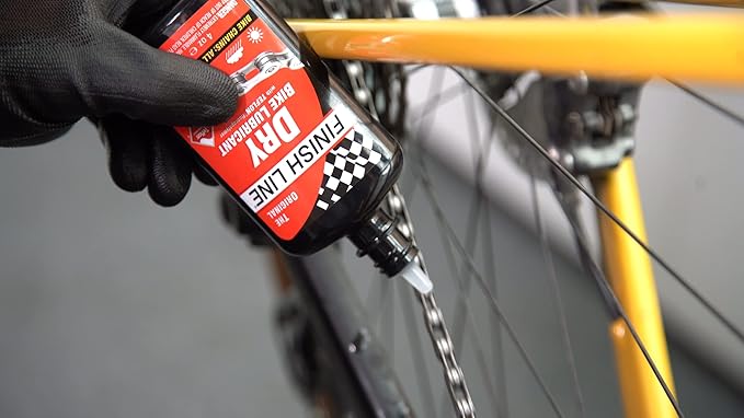 Finish Line Drivetrain Kit for Bicycles, Includes Grunge Brush, 2oz Dry Lube, 4oz EcoTech Degreaser, Complete Bike Cleaning and Lubrication System for Chains, Cassettes, and Drivetrain Components