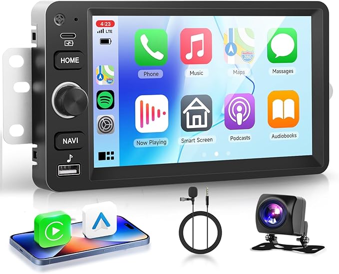 4+64G 7″ Android Car Stereo for Chevrolet Chevy Silverado Impala Tahoe GMC Sierra Yukon Hummer, Plug&Play Wireless CarPlay Android Auto DSP 32EQ,IPS Touchscreen,GPS,Backup Camera