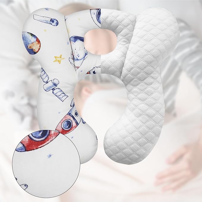 Baby Travel Pillow, Infant Kid's Cushion Soft and Skin Friendly for Car Seat, Pushchair and Stroller (Style N)