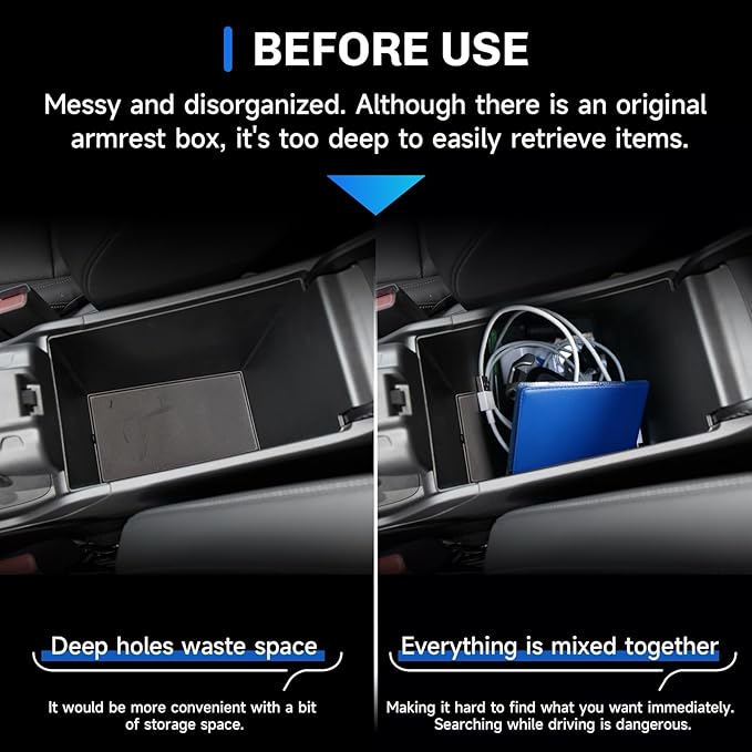 SXCY [4PCS Tray for 2026 2027 Honda HRV HR-V Center Console Organizer for 2023-2026 2027 Honda HRV Accessories [Armrest Tray+Door Storage+Under Console Tray] 2025 2026 2027 HRV Console Organizer