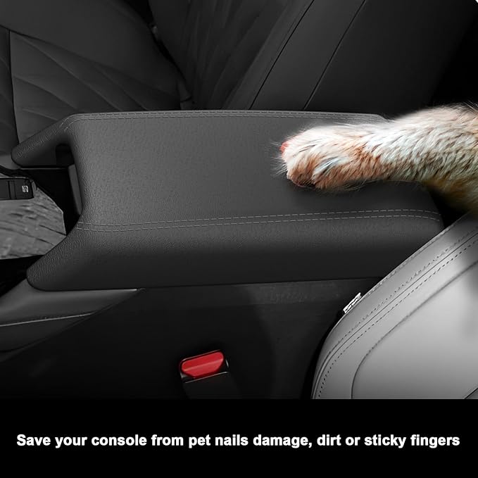 SXCY for 2025 2026 Mitsubishi Outlander Armrest Cover [Only for Gas,Not for 2022-2025 Hybrid] for 2025 Mitsubishi Outlander Accessories Center Console Cover Silicone Full Cover(w/Privacy Storage)