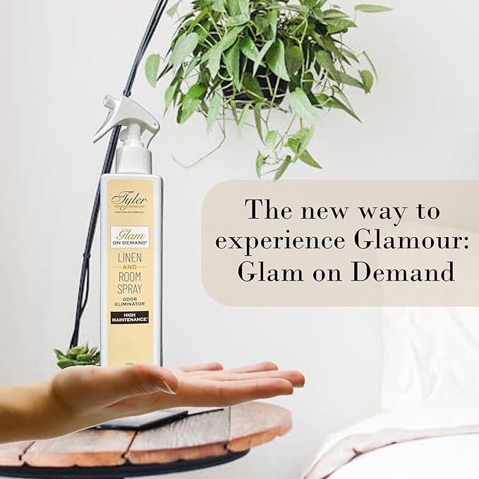 Tyler Glam on Demand - High Maintenance Scent Linen and Room Spray 2 Pack - Air Freshener and Odor Eliminator Bundle with Stain Remover Pen - Laundry Bundle