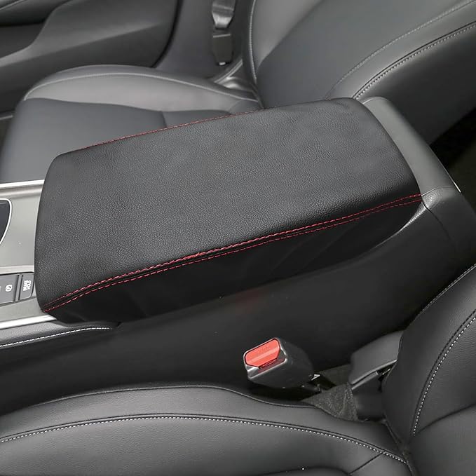 Compatible with Center Console Armrest Cover for Honda Accord 2018 2019 2020 2021 2022 Leather Arm Rest Storage Box Lids Cushion Protector Pad