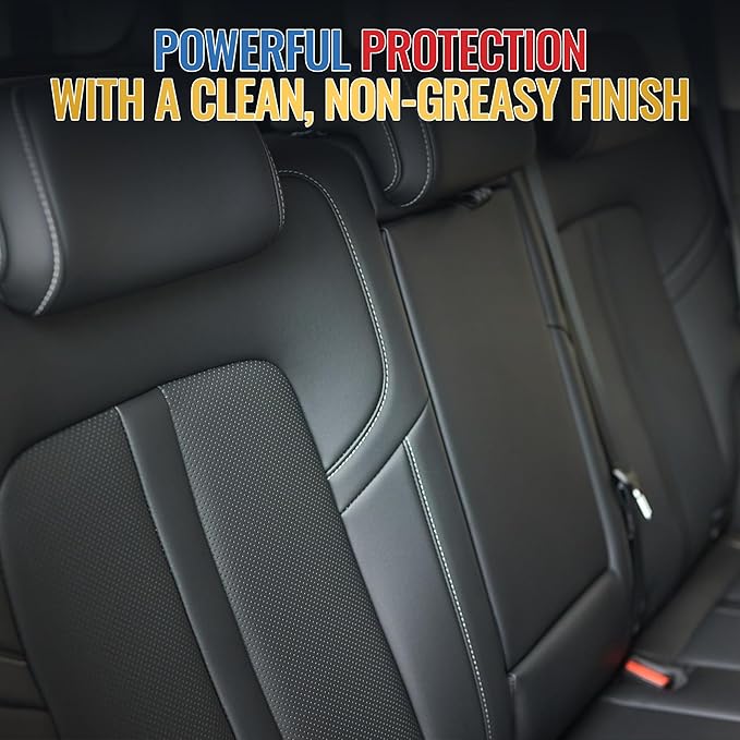 Leather Conditioner 16 oz — Premium Moisturizing Treatment for Car Seats and Leather Trim — Non-Greasy Or Sticky Formula Helps Prevent Cracking, Dryness, and Fading — Made in USA