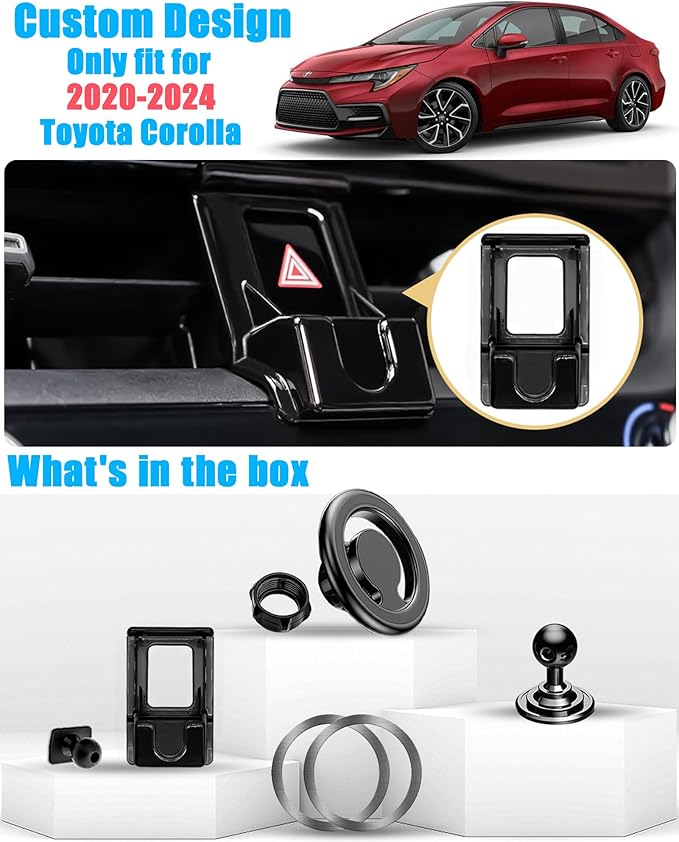 Car Phone Holder Mount, for Toyota Corolla 2024 2023 2022 2021 2020, Air Vent Stand, for Magsafe Magnetic Navigation Bracket, iPhone 17 16 15 14 13 Pro Max Air, All Phones (Not Fit 2019-2012)