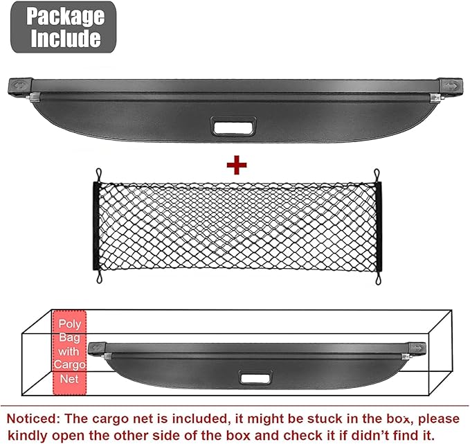 Cargo Cover for Hyundai Tucson 2026 2025 Accessories 2024 2023 2022(Canvas),Retractable Trunk Cover Organizer Security Shielding Shade Tonneau Cover for Hyundai Tucson Accessories