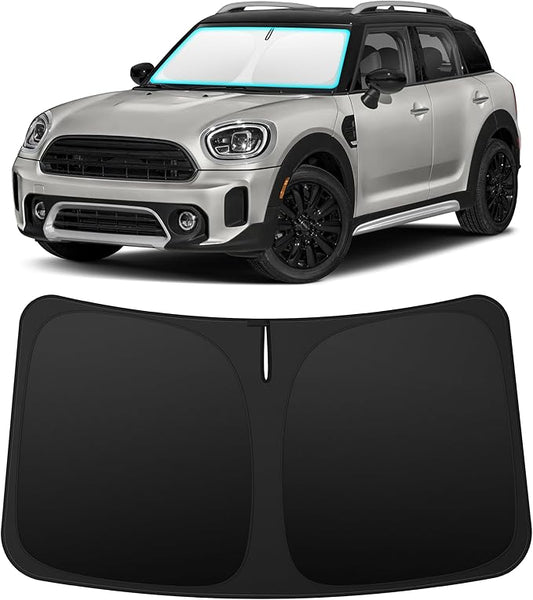 INSAUTO Custom Fit Windshield Sun Shade Accessories for 2017-2026 Mini Countryman Cooper F60, Foldable Front Window Sunshade, UV & Heat Reflector, Keeps Interior Cool, Includes Storage Bag
