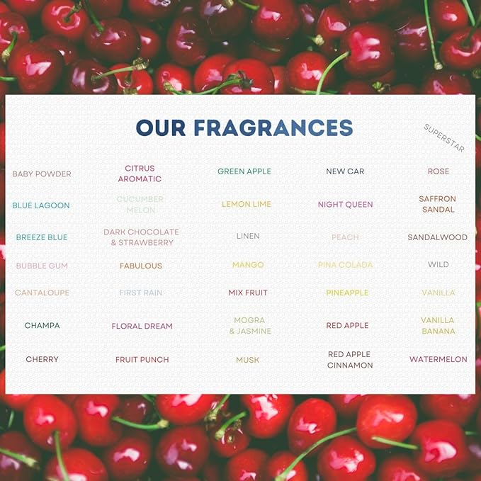 G's Breeze Cherry Air Freshener – Sweet, Vibrant & Long-Lasting Aroma of Ripe Cherries – Playful, Refreshing for Home, Car, or Office – Fruity Scent That Brightens Any Space – 48-Hour Duration