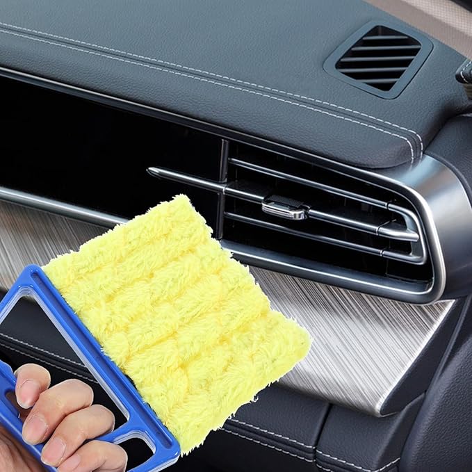 Ipetboom 12pcs Portable Blinds Cleaner Detachable Window Vent Duster for Efficient Dust Removal for Air Conditioner Vents and Hard Reach Areas Sturdy and Washable Design